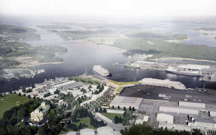 Visualization of the new ferry terminal in the Port of Turku (photo: Port of Turku)